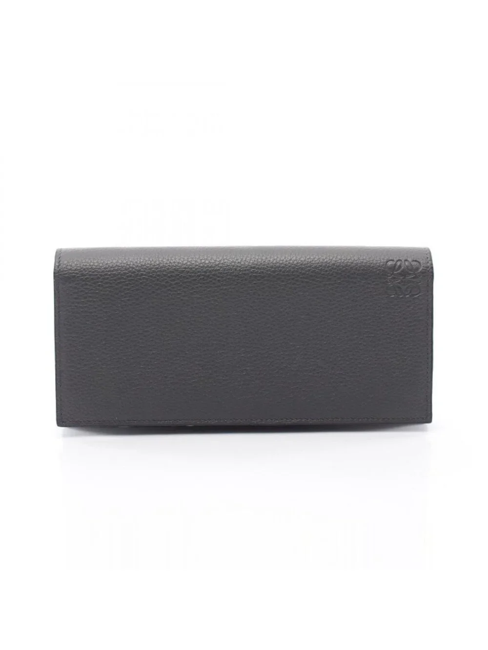 Loewe Bifold Wallet Long Horizontal Gray Leather